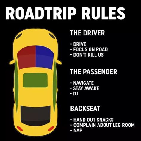 Car Rules Road Trip Humor, Road Trip Meme, New Funny Pics, Rx 8, Can't Stop Won't Stop, Friend Memes, Best Friends Funny, Funny Quotes For Teens, Travel Humor