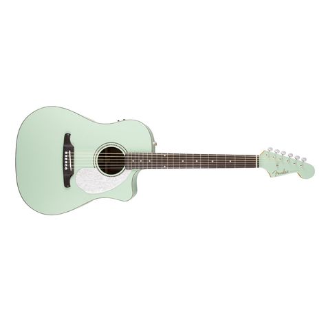 Fender Sonoran SCE Acoustic Electric Guitar in Surf Green Acoustic Guitar Notes, Fender Acoustic Guitar, Fender Acoustic, Electric Guitar Lessons, Custom Fender, Pick Guard, Guitar Notes, Bass Guitar Lessons, Acoustic Guitar Lessons