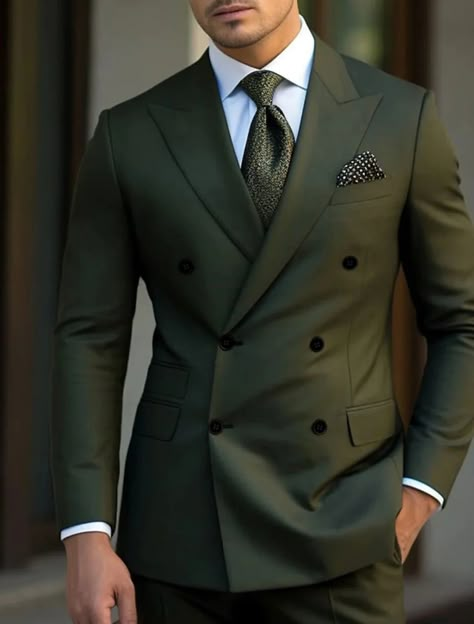 Colored Wedding Suits, Stylish Mens Suits, A Man In A Suit, Man In A Suit, Classy Suits, Classy Outfits Men, Dress Suits For Men, Designer Suits For Men, Suit Ideas