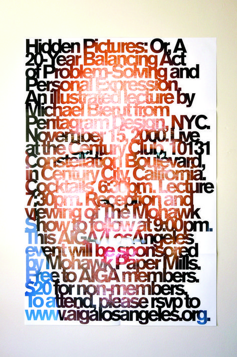 Michael Beirut, Lecture Poster, Michael Bierut, Graphic Work, 타이포그래피 포스터 디자인, Arte Sketchbook, Type Setting, Magazine Layout, Design Graphique