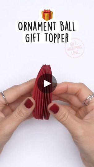 772K views · 2.7K reactions | Handmade Christmas Ornament Ball Topper

#magicalchristmas | By Magical ChristmasFacebook How To Wrap A Ball Present, Ball Wrapping Gift, Christmas Card Ball Ornament, Plastic Wrap Ball, Crochet Ball Ornament Cover, Birthday Packaging, Wrapping Hacks, Art Noel, Candy Balls