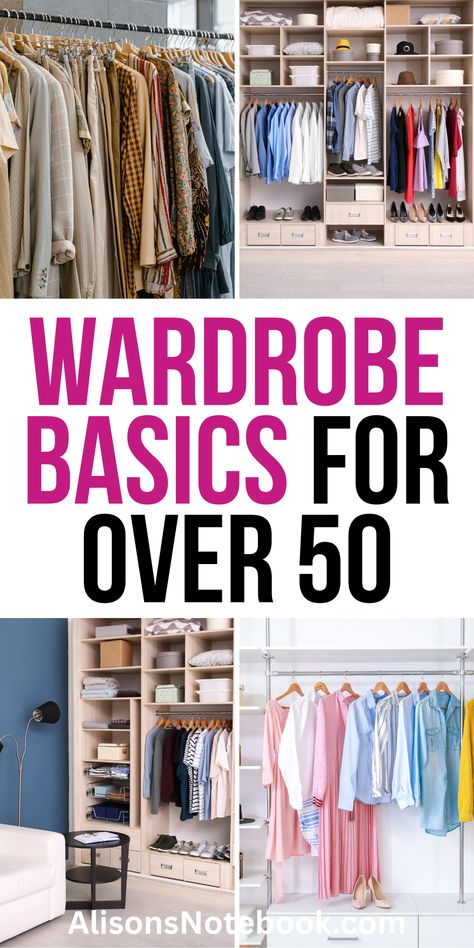 Build a timeless wardrobe with essential basics for women over 50! Discover key pieces that offer versatility and style, allowing you to create chic outfits for any occasion. Embrace your elegance and confidence with these wardrobe must-haves. Perfect Wardrobe Essentials, Midlife Posh Closet, Basic Must Have Clothes, Key Wardrobe Pieces, Wardrobe Basics For Women, Woman Wardrobe, Wardrobe Essentials For Women, Capsule Wardrobe Inspiration, How To Look Expensive