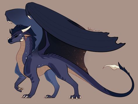 One of my Moonbli fan children :D He was real fun to design. Might do his sister next. Wings of Fire belongs to Tui T. Sutherland, this character belongs to me Night Wing Wings Of Fire, Dragon Wing Design, Wings Of Fire Designs, Sea Wing Wings Of Fire, Wof Nightwing Oc, Wings Of Fire Oc Art, Wings Of Fire Adopts, Wings Of Fire Fan Tribes, Sundew Wings Of Fire