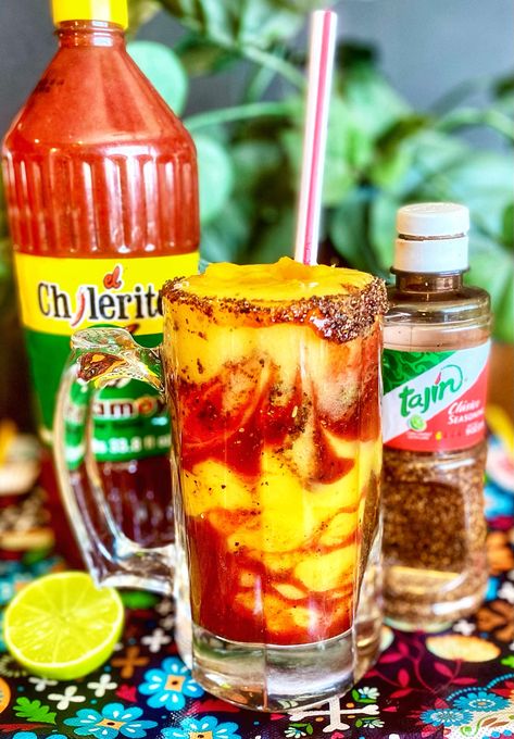 Mangonada Recipe, Best Stew Recipe, Mexican Mango, Freezer Smoothies, Best Party Appetizers, Chili Lime Seasoning, Ripe Mango, Mexican Drinks, Potato Recipes Side Dishes