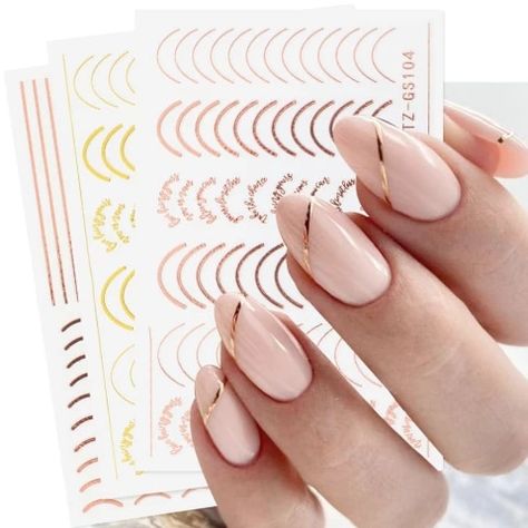 12pcs Valentines Manicure Love Letter Flower Sliders for Nails Inscriptions Nail Art Decoration Water Sticker Tips GLBN1489 1500|Stickers & Decals| - AliExpress Tape Nail Designs, Line Nail Designs, Tape Nail Art, Line Nail Art, Curved Nails, Gold Nail Art, Elegant Nail Art, Nagel Tips, Nail Art Stickers Decals