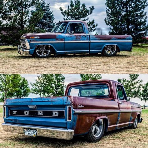 Ford Diesel, Vintage Pickup, Ford Suv, Dropped Trucks, Lowered Trucks, Vintage Pickup Trucks, Old Ford Trucks, Classic Ford Trucks, Ford F100