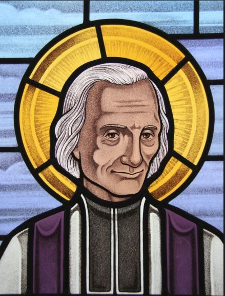 St Jean-Baptiste Marie Vianney TOSF (1786-1859) – The Curé of Ars (Parish Priest of Ars) – Priest and Tertiary – (8 May 1786 at Dardilly, Lyons, France – 4 August 1859 at Ars, France of natural causes)   His body is interred in the basilica of Ars.   He was Canonised on 31 May 1925 by Pope Pius XI.   Patronages – confessors, priests (proclaimed on 23 April 1929 by Pope Pius XI), Personal Apostolic Administration of Saint John Lyons France, Pope Pius Xi, Saint Dominic, St John Vianney, Parts Of The Earth, Lord Of Hosts, Queen Of Heaven, Holy Father, Pope John