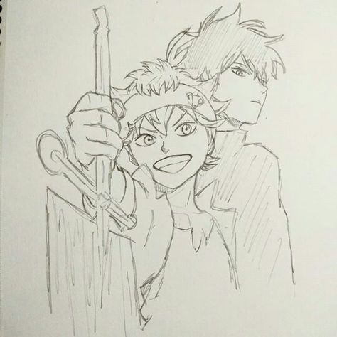 Yuno Drawing Black Clover, Asta And Yuno Drawing, Asta Black Clover Drawing Sketch, Yuno Black Clover Drawing Sketch, Black Clover Painting, Asta Sketches, Black Clover Drawing Sketch, Asta Black Clover Sketch, Yuno Drawing