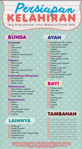 Apa saja perlengkapan yang perlu Anda bawa saat istri melahirkan? Klik untuk mengunduh checklist ini    :: Labor Checklist :: Things you must bring to the hospital :: Maternity Checklist Labor Checklist, Maternity Checklist, Muslim Parenting, Parenting Lessons, Birth Preparation, Pregnancy Info, Parenting Education, Pregnancy Labor, Parenting Knowledge