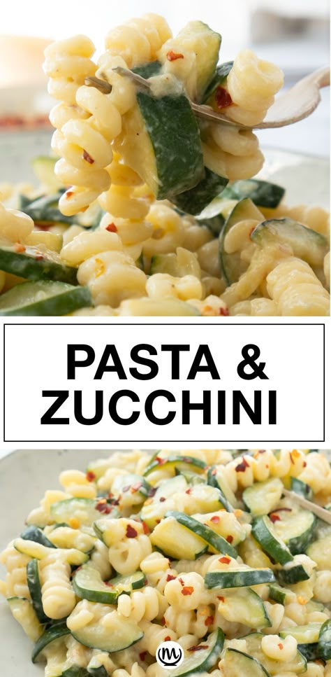 Pasta And Zucchini, Zucchini Dinner Recipes, Pasta With Zucchini, Zucchini Pasta Recipes, Easy Zucchini Recipes, Quick Pasta, Easy Zucchini, Summer Meal, Zucchini Muffins