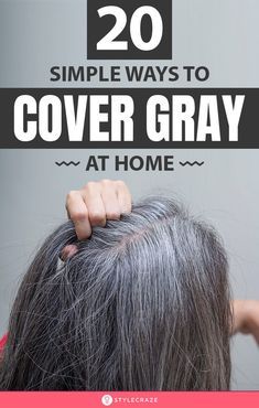 Cover Gray Hair Naturally, Darken Hair, Grey Hair Remedies, Cover Gray Hair, Prevent Grey Hair, Premature Grey Hair, Natural Hair Dye, Hair Cleaning, Covering Gray Hair