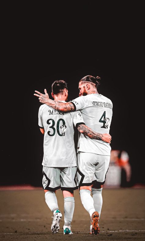 Messi Ramos Psg, Sergio Ramos And Messi, Messi And Ramos, Messi Celebration Wallpaper, Messi Celebration, Celebration Wallpaper, Messi Psg, Messi Goals, Lio Messi