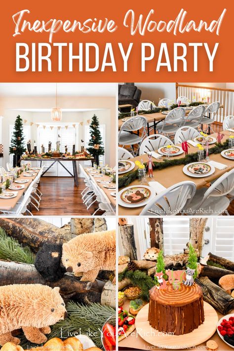 Recently, my youngest child turned two; I put together an inexpensive Woodland Birthday Party to celebrate with family and friends. From rustic table settings to nature-inspired party favors, our ideas will make your child's special day unforgettable. Check out on the blog for more inspiration on throwing an affordable and whimsical woodland party! Fox Themed Birthday Party Boys, Fox Birthday Party Boys, Woodland First Birthday Party, First Birthday Boy Woodland Theme, Fox Bday Party, Woodland Forest Birthday Party, First Birthday Forest Theme, Woodland Wild One First Birthday, Woodland One Year Birthday