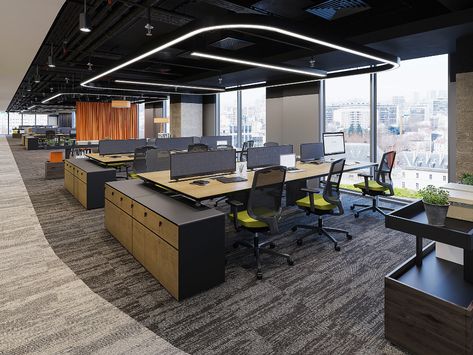 Office Interior Design Creative, Modern Office Design Inspiration, Office Design Concepts, Law Office Design, Open Concept Office, Open Office Design, Office Cabin Design, Workstations Design, Meeting Room Design