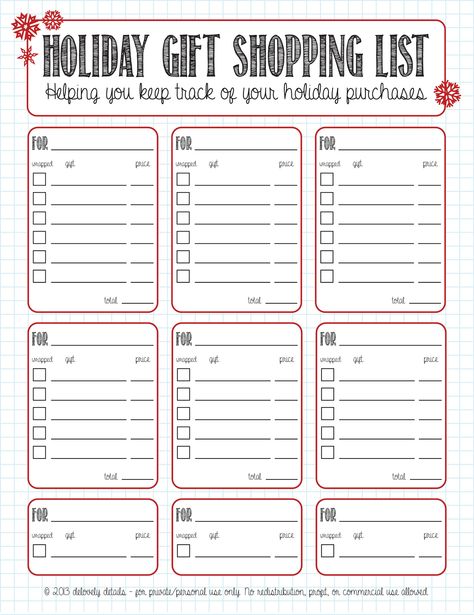 Christmas List Printable, Friday Holiday, Christmas Shopping List, Freebie Friday, Christmas Organization, Holiday Planner, Christmas Planning, Christmas Gift List, Christmas Planner