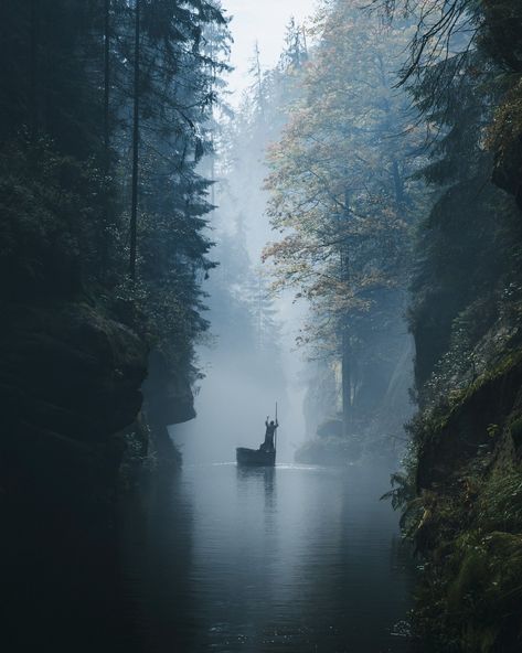 Rafał Kubiak on Twitter: "A little bit spooky 😅… " Foggy Nature Aesthetic, Gloomy Forest, Story Ideas Prompts, Foggy Nature, Dnd Aesthetic, Scary Ocean, Dragon Book, Dark Fairycore, Dance Playlist