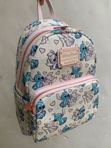 Stitch and Angel Show Their Love On The Newest Disney Parks Loungefly! Lilo And Stitch Toys, Disney Bags Backpacks, Lilo And Stitch Merchandise, Stitch Backpack, Loungefly Backpack, Cute Mini Backpacks, Mini Mochila, Disney Handbags, Loungefly Bag