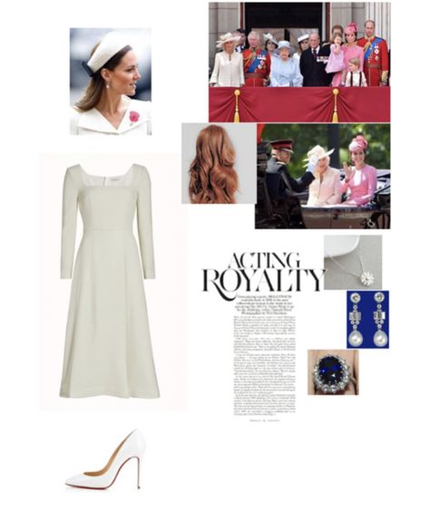 The Duchess of Cambridge attends The Trooping of the Colour. #duchessofcambridge #britishroyalfamily #imagine #pov Imagine Pov, Princesa Anne, Trooping Of The Colour, Royal Outfit, Princess Clothes, Trooping The Colour, Noble Lady, Queen Style, Royal Dresses