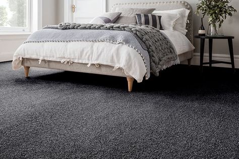 Grey-Carpet-Bedroom-Bali-Calypso Dark Carpet Bedroom, Dark Grey Carpet Bedroom, Grey Carpet Bedroom, Dark Grey Carpet, Carpet Store, Gray Carpet, Bedroom Colours, Dark Carpet, Childrens Rooms