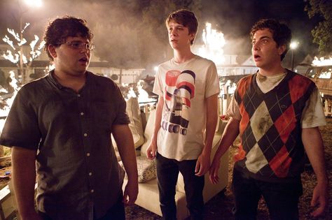 Jonathan Daniel Brown, Thomas Mann and Oliver Cooper in Warner Bros. Pictures' Project X (2012) House Party Movie, High School Parties, X Movies, Project X, Film Review, Aesthetic Movies, Movie Characters, Series Movies, House Party