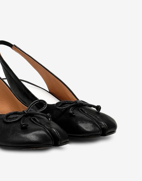 black slingback tabi -- maison margiela Tabi Slingback, Maison Margiela Tabi, Margiela Tabi, Slingback Heel, Loafers, Heels, Black