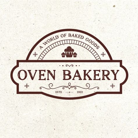 Oven Logo Bakery, Bakery Font Design, Rustic Bakery Aesthetic, Bakery Logo Design Ideas Branding, Pastry Logo Design Ideas, Elegant Bakery Logo, Pastry Logo Design, Bakery Font, Elegant Bakery