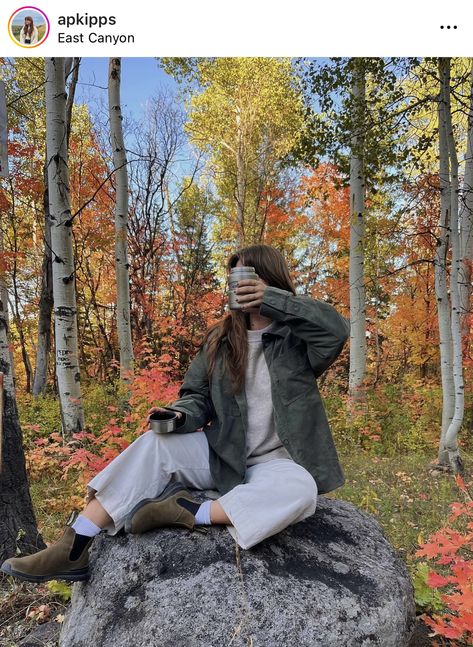 Granola Style Fall, Gronala Girl Outfit, Fall Outdoor Outfits, Blundstone Outfits, Granola Girl Summer, Granola Girl Aesthetic Outfits, Blundstone Outfit, Granola Fits, Granola Girl Outfits