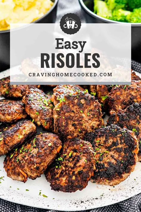 These delicious and juicy beef Rissoles are quick and easy to make. They're Australia's popular and classic meat patties, super versatile. #rissoles #recipe Beef Rissoles, Meat Patty Recipe, Minced Beef Recipes Easy, Rissoles Recipe, Beef Patties Recipes, Mince Dishes, Savoury Mince, Meat Patties, Mushroom Tart