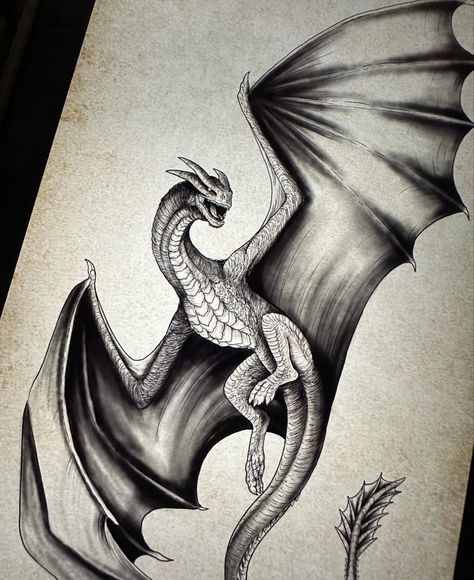 Targaryen Tattoo, Cool Easy Drawings, Small Dragon Tattoos, Dragon Tattoo Art, Dragon Tattoo For Women, Legendary Dragons, Game Of Thrones Dragons, Clever Tattoos, Got Dragons