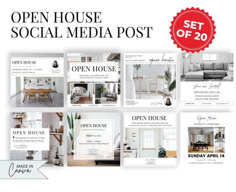 Open House Instagram Post, Open House Social Media Post, Open House Real Estate Marketing, Realtor Open House, Update Home, Open House Real Estate, Real Estate Advertising, House Template, Real Estate Templates