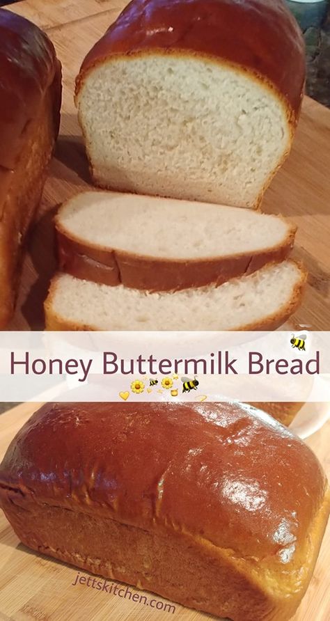 Bread Recipes Honey, Honey Buttermilk Bread Recipe, Honey Buttermilk Bread Machine Recipe, Honey Butter Bread Recipe, Homemade Buttermilk Bread, Buttermilk Sandwich Bread, Buttermilk Bread Machine Recipes, What To Make With Buttermilk, Buttermilk Bread Recipes