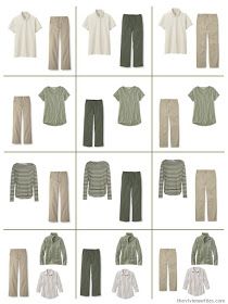 a dozen outfits built from 9 Neutral Building Blocks in beige and olive green Green Tshirt Outfit, Earth Tone Fashion, Safari Outfit Women, Green Outfits For Women, Olive Green Outfit, Pretty Sweatshirts, Khakis Outfit, Safari Outfit, Safari Outfits