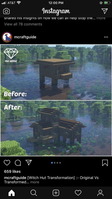 Minecraft Upgraded Witch Hut, Witch Hut Minecraft, Hut Minecraft, Minecraft Witch, Witch Hut, Minecraft Room, Study Material, Minecraft Ideas, Minecraft