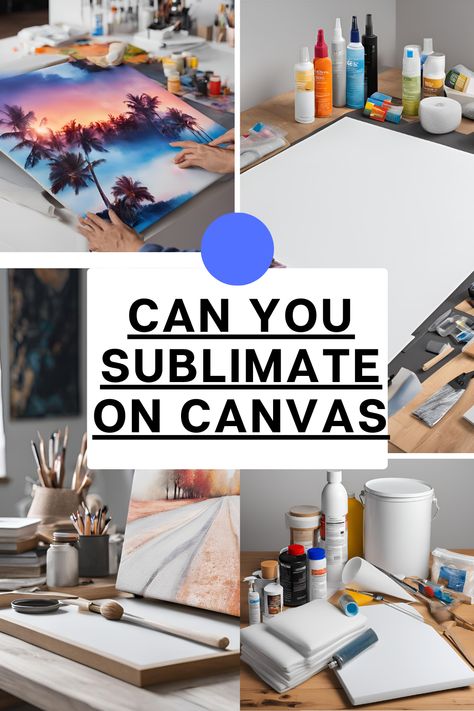 "Wondering if you can sublimate on canvas? 🎨🖨️ Discover the possibilities and techniques in our guide to sublimation on canvas. #Sublimation #CanvasPrinting #DIYPrinting #CraftingGuide #CustomDesigns #PrintingTechniques" Sublimation Art Ideas, Sublimation On Canvas Diy, How To Sublimate On Canvas, Things To Sublimate On, Sublimate On Canvas, Sublimation On Canvas, Canvas Sublimation, Sublimation Ideas Projects Inspiration, Canvas Learning