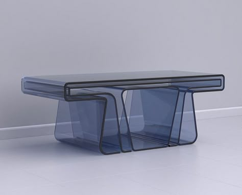 Treforma Nesting Tables by Jason Phillips Glass Nesting Tables, Minimalist Dekor, Acrylic Furniture, Retail Design Blog, Furniture Deals, Nesting Tables, 로고 디자인, Interior Furniture, Interior Inspo