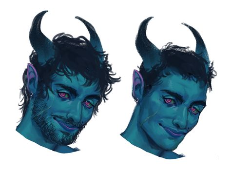 Tiefling Inspiration, Tiefling Horns, Dnd Tiefling, Canine Tooth, Fantasy Ideas, D D Character Ideas, Pathfinder Character, If Only, Dnd Characters