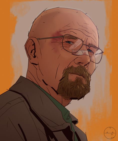 Walter White, Mike Patrick on ArtStation at https://www.artstation.com/artwork/wzDrZ Walter White Fanart, Breaking Bad Drawing, Breaking Bad Fanart, Walter White Art, Walter White Drawing, Bad Fan Art, Breaking Bad Art, Better Call Saul Breaking Bad, Bad Drawings