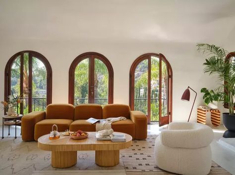 Sarah Ellison Design Within Reach | Hunker Muse Sofa, 70s Interior, Inspire Me Home Decor, Modern Sectional, Inverness, Living Room Inspo, A Living Room, Design Within Reach, Coffee Table Design