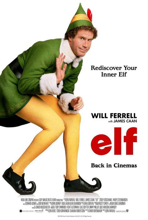 Christmas Movie Poster, Elf 2003, Elf The Movie, Lost Poster, Office Posters, Handmade Poster, Mackenzie Foy, Winter Pics, Elf Movie