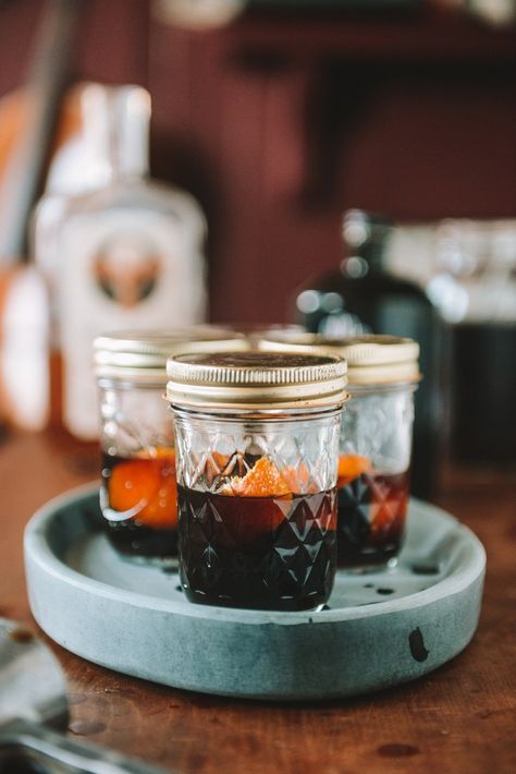 Premixed Amaro Manhattan Cocktails to Share Single Barrel Bourbon, Manhattan Cocktail, Small Gathering, Rye Whiskey, Angostura Bitters, Jam Jar, Bourbon Whiskey, Orange Peel, V60 Coffee