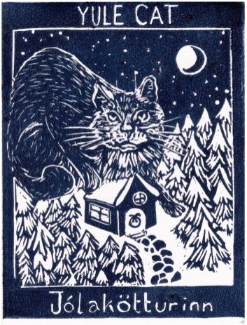 Yule Lads, Yule Cat, The Thirteen, Consciousness Art, Christmas Hearts, Little Cat, Cat Cards, Mythological Creatures, Art Prompts