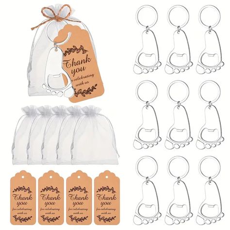 Silvery Foot Keychain Including Sandbags Cards Hemp Ropes - Temu Souvenir Baby Shower, Baby Shower Souvenirs, Bottle Opener Keychain, Baby Shower Party Favors, Baby Footprints, Guest Gifts, Wedding Souvenirs, Metal Keychain, Baby Supplies