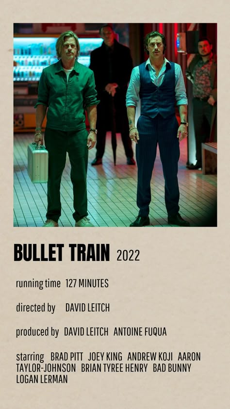 Bullet Train Poster, Bullet Train Movie, Tangerine Bullet Train, Train Movie, Classic Films Posters, Train Posters, Iconic Movie Posters, Movie Card, Film Posters Minimalist