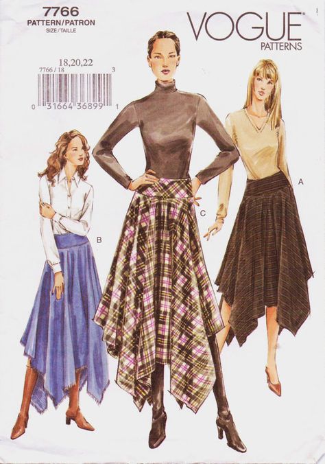 Long Skirt Pattern Sewing, Handkerchief Dress Pattern, Long Skirt Sewing Pattern, Hankerchief Skirt, Handkerchief Hem Skirt, Crochet Maxi Skirt, Handkerchief Skirt, Godet Skirt, Unique Skirts