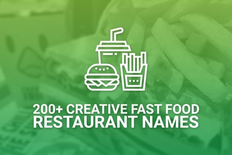 Fast Food Restaurant Names Ideas, Restaurant Names Ideas, Burger Names, Burger Business, Catchy Business Name Ideas, Crazy Burger, Types Of Burgers, Business Name Ideas, Best Fast Food