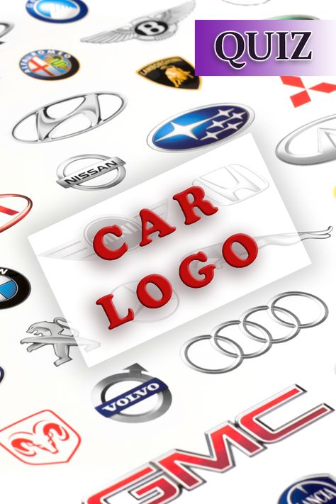 This car logo quiz is not one of many you can find in the internet. Do you really know a lot of car logos? Let's find out. Car Names List, Logo Quiz Games, All Car Logos, Car Quiz, Logo Quiz Answers, Guess The Logo, Quiz For Kids, Career Quiz, Car Brands Logos