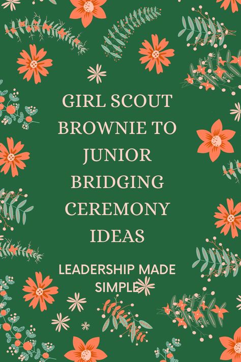 Bridging Ceremony Ideas, Bridging Ceremony, Girl Scout Bridging, Girl Scouts Brownies, Brownie Girl Scout, Girl Scout Activities, Daisy Scouts, Girl Scout Juniors, Scout Activities