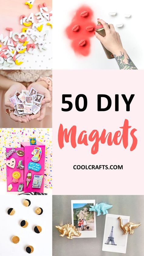 50 Adorable DIY Magnet Projects You Can Stick On Your Fridge. | Coolcrafts.com Diy Alphabet Magnets, Magnet Ideas Fridge, Cute Magnets Diy, Diy Refrigerator Magnets, Fridge Decoration Ideas, Refrigerator Magnets Diy, Magnetic Crafts, Fridge Magnets Ideas Creative, Diy Magnets Fridge