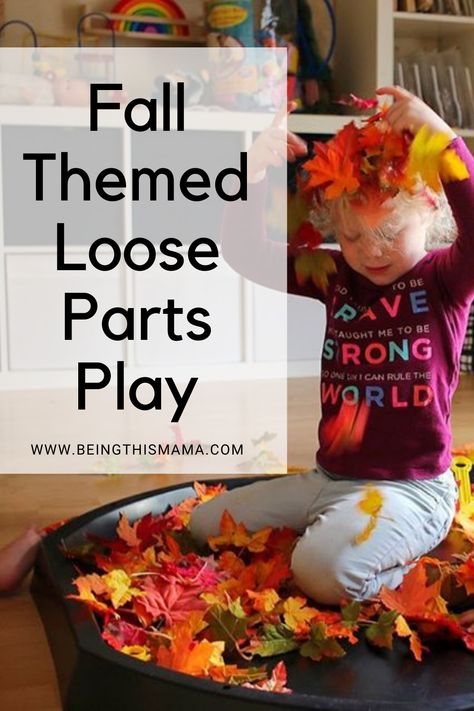 I’m a sucker for themed play invitation so here is the collection of fall loose parts play ideas we did this year! Fall Loose Parts Ideas, Fall Loose Parts, Loose Parts Play Ideas, Fall Activities For Toddlers, Loose Parts Play, Fall Colours, Toddler Fall, Play Table, Loose Parts