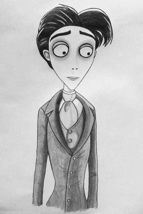 Victor by Galaad-Phantom on DeviantArt Tim Burton Drawings Style, Tim Burton Drawings, Tim Burton Art Style, Tim Burton Characters, Tim Burton Style, Tim Burton Art, Arte Inspo, Corpse Bride, Pencil Art Drawings